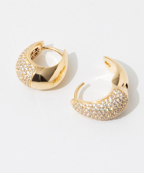 TOMWOOD(トムウッド)/トムウッド TOM WOOD 100520 E39HSCZ01 S925－9K ピアス Ice Hoop Small Pave Gold メンズ レディース ア/img04