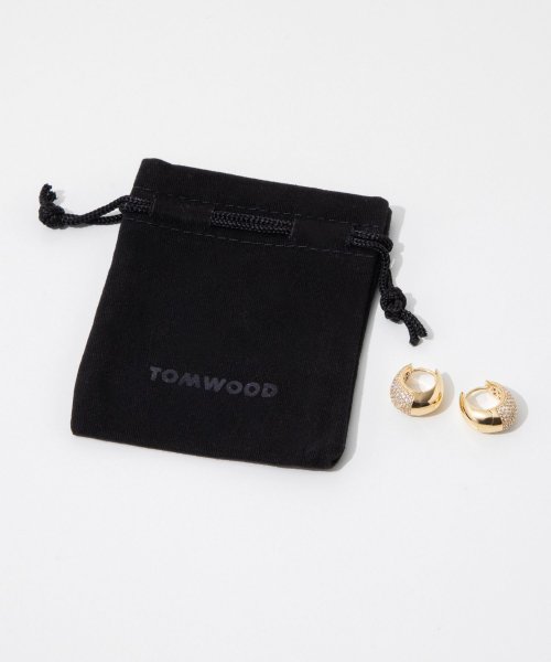 TOMWOOD(トムウッド)/トムウッド TOM WOOD 100520 E39HSCZ01 S925－9K ピアス Ice Hoop Small Pave Gold メンズ レディース ア/img07