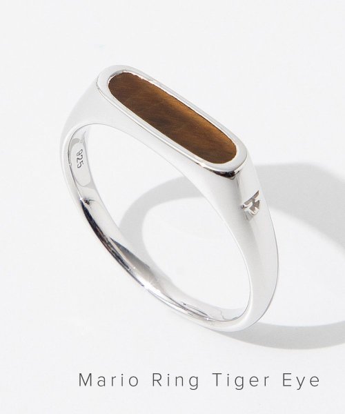 TOMWOOD(トムウッド)/トムウッド TOM WOOD 100655 R75SBTIE01 S925 リング Mario Ring Tiger Eye メンズ レディース アクセサリー /img01