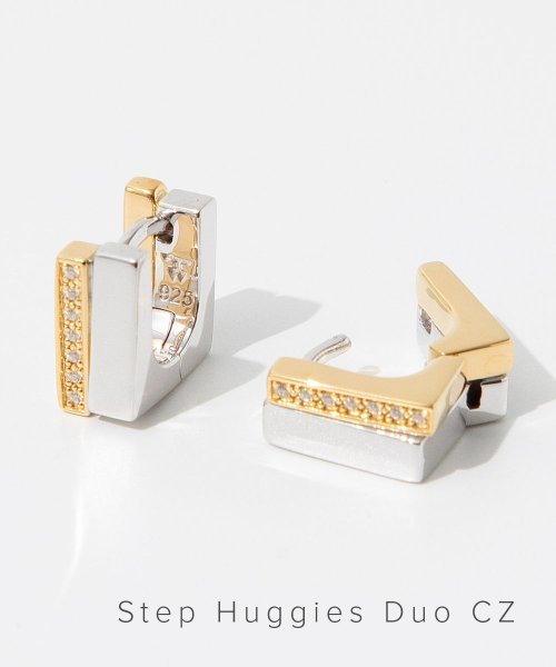 TOMWOOD(トムウッド)/トムウッド TOM WOOD 101049 E973CZ01 S925－9K ピアス Step Huggies Duo CZ メンズ レディース アクセサリー /img01