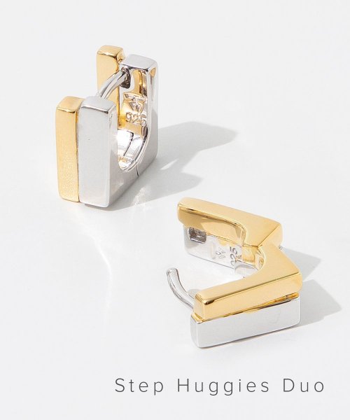 TOMWOOD(トムウッド)/トムウッド TOM WOOD 101048 E972NA01 S925－9K ピアス Step Huggies Duo メンズ レディース アクセサリー イヤリ/img01