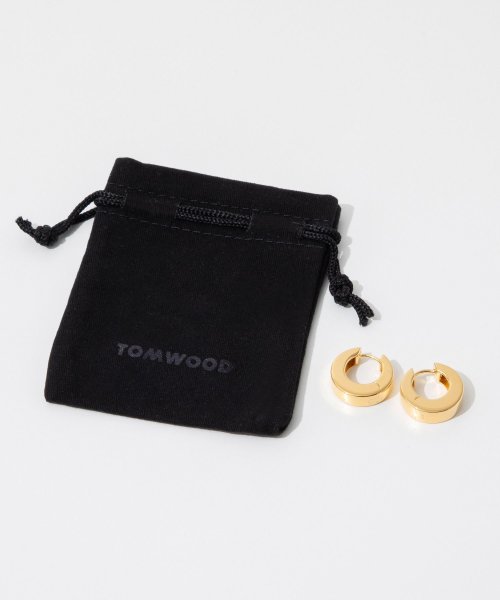 トムウッド TOM WOOD 100031 EAH76SNA01 S925－9K ピアス Arch Hoops Small Gold Polished メンズ また