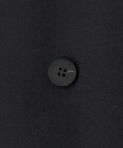 ウールギャバジンスタンドカラー トレンチコート 