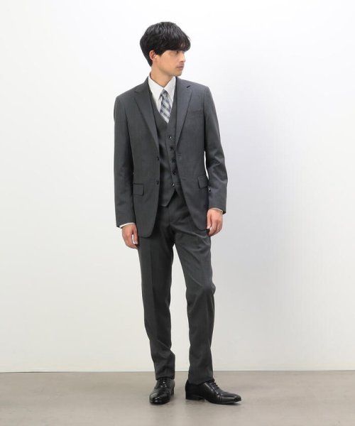 COMME CA ISM MENS(コムサイズム（メンズ）)/★ＴＶドラマ着用商品★ 【セットアップ対応】ポリエステル ウール ギャバ ベスト/img02