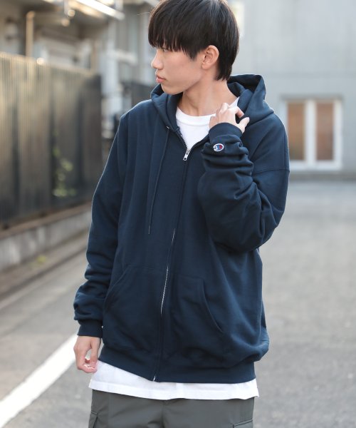 CHAMPION(チャンピオン)/【Champion / チャンピオン】ジップアップ スウェット フーディ プルオーバー パーカー 長袖 無地 フーディー S800/img22