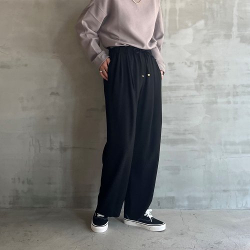 HELIOPOLE(エリオポール)/BACK SATIN EASY TUCK PANTS/img09