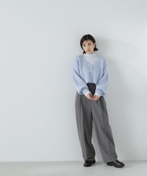 NATURAL BEAUTY BASIC(ナチュラルビューティーベーシック)/ラメブークレカーディガン　24SS/img27