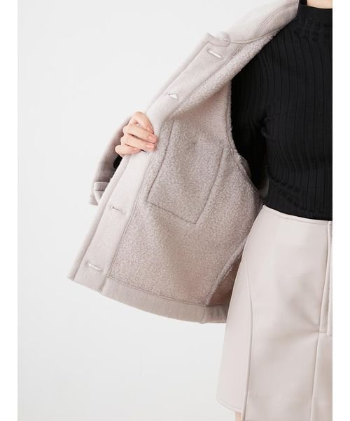 ミドルジャケットコート 予めご了承ください