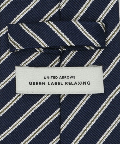 green label relaxing(グリーンレーベルリラクシング)/GLR シルク1 8.0cm ストライプ1 ネクタイ/img04