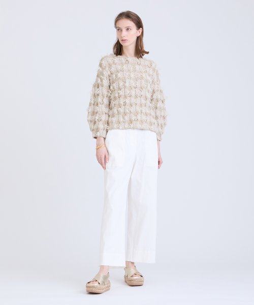 カットジャカードバルーンプルオーバー 