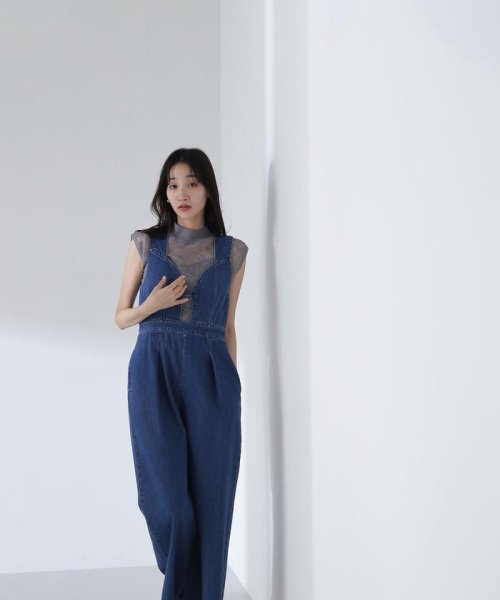 NATURAL BEAUTY BASIC(ナチュラルビューティーベーシック)/デニムオールインワン　24SS/img16