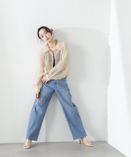 NATURAL BEAUTY BASIC(ナチュラルビューティーベーシック)/バレルラインデニムパンツ　24SS/img21