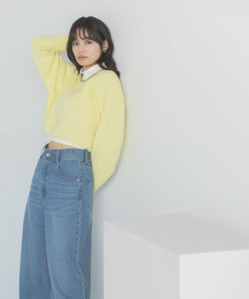 NATURAL BEAUTY BASIC(ナチュラルビューティーベーシック)/クロップドニット＆シャツセット　24SS/img28