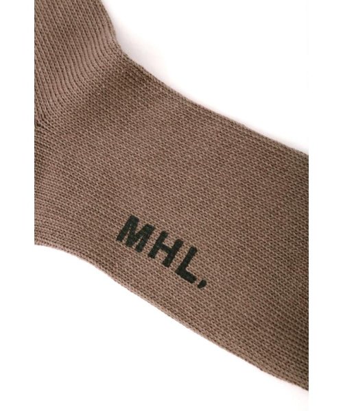 MHL.(エムエイチエル)/COTTON LINEN TIPPED SOCKS/img04