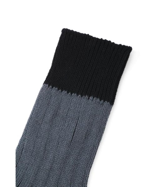 MHL.(エムエイチエル)/CONTRAST RIB SOCKS/img01