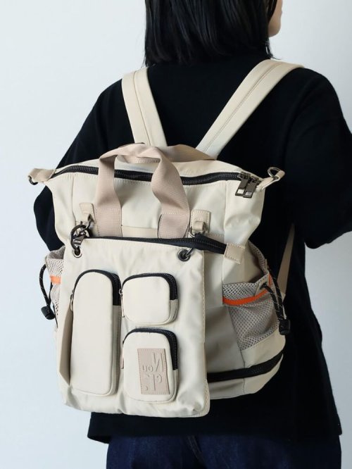 ポケットデザインマルチWAYバックパック もございます 本体 高さ 斜め掛け ロープ