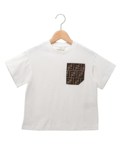 FENDI(フェンディ)/フェンディ 子供服 Tシャツ カットソー ホワイト キッズ レディース FENDI JUI150 7AJ F0TU9/img01