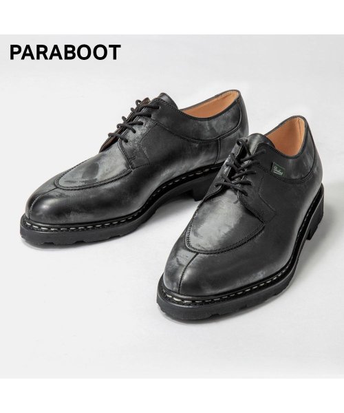 Paraboot(パラブーツ)/パラブーツ PARABOOT 705109 ビジネスシューズ AVIGNON アヴィニョン メンズ シューズ Uチップ ローファー レザー NOIR 黒 ブラッ/img01