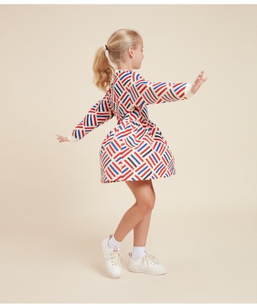 PETIT BATEAU(プチバトー)/スウェットプリント長袖ワンピース/img07