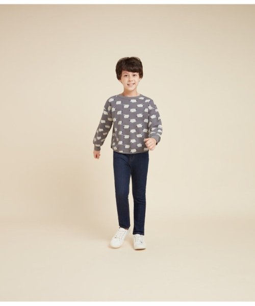 PETIT BATEAU(プチバトー)/スウェットプリント長袖プルオーバー/img04