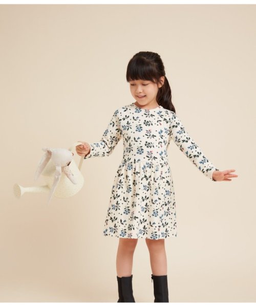 PETIT BATEAU(プチバトー)/チュビックプリント長袖ワンピース/img05