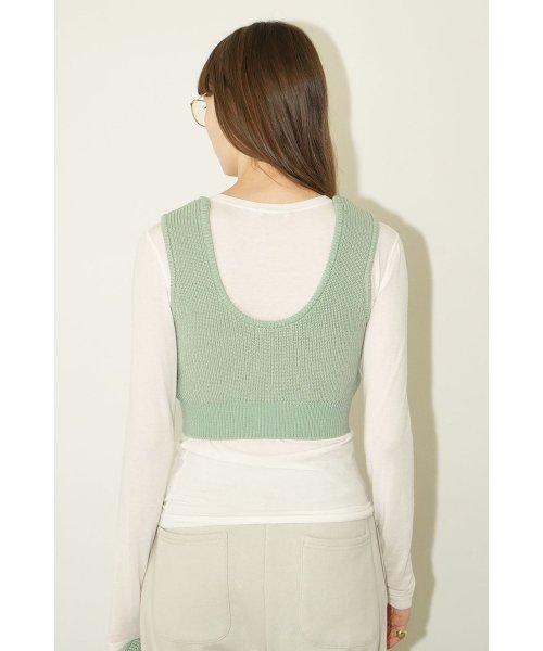 BUSTIER SET KNIT C/D 