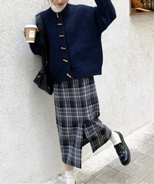 トグルボタンニットカーディガン レディース 10代 20代 30代 韓国ファッション 秋 冬 カジュアル 可愛い 無地 暖かい 羽織り シンプル 人気・おすすめ｜多用途・生活用品におすすめ キャンペーン中 即納