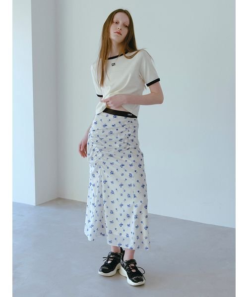 ロゴ入りクラシカルミニフラワースカート 予めご了承ください