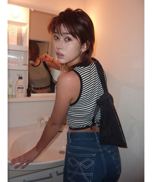 ピカデリー/リボンステッチデニムパンツ 予めご了承ください