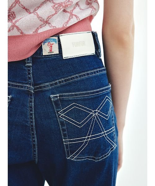 ピカデリー/リボンステッチデニムパンツ 予めご了承ください