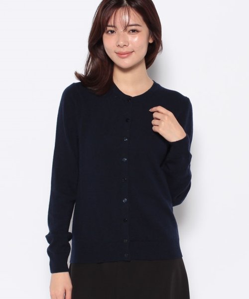 BENETTON (women)(ベネトン（レディース）)/ヴァージンウール100％クルーネックカーディガン/img30