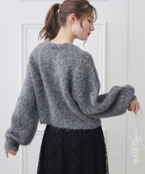 Couture Brooch(クチュールブローチ)/【一枚着でも、羽織でもOK】ウール混起毛カーディガン/img36