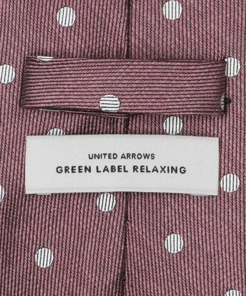 green label relaxing(グリーンレーベルリラクシング)/GLR シルク2 8.0cm ドット ネクタイ/img05