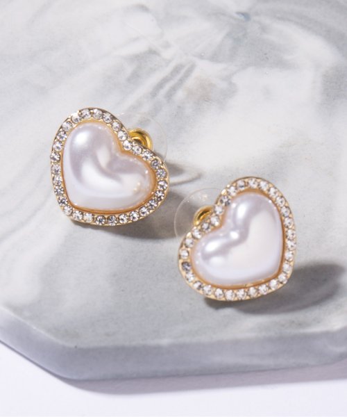 MAISON BREEZE(MAISON BREEZE)/【MAISON BREEZE】ピアス アクセサリー フープピアス ハート スター ニュアンスメタル パール モチーフピアス KNF049/img05