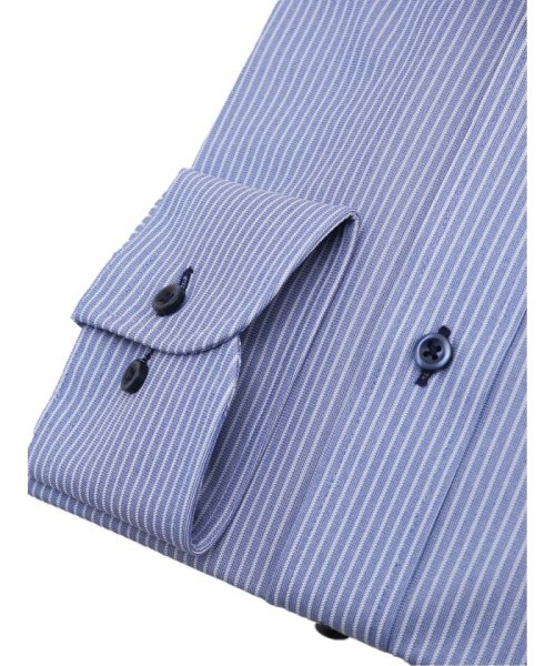 TAKA-Q(タカキュー)/ノーアイロンストレッチ スタンダードフィット セミワイドカラー長袖ニットシャツ シャツ メンズ ワイシャツ ビジネス ノーアイロン yシャツ ビジネスシャツ 形/img02