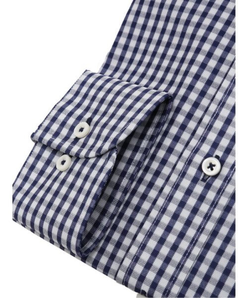 TAKA-Q(タカキュー)/ノーアイロンストレッチ スタンダードフィット カッタウェイ長袖ニットシャツ シャツ メンズ ワイシャツ ビジネス ノーアイロン yシャツ ビジネスシャツ 形態安/img02