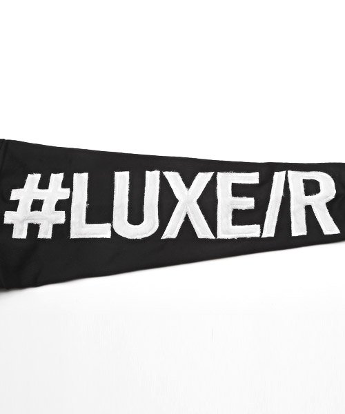 LUXSTYLE(ラグスタイル)/LUXE/R(ラグジュ)袖シャギーロゴトレーナー/トレーナー メンズ スウェット ロゴ シャギー 刺繍 ワッペン/img14