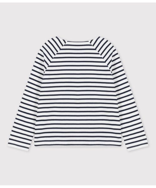 PETIT BATEAU(プチバトー)/肩ボタンマリニエール長袖プルオーバー/img01