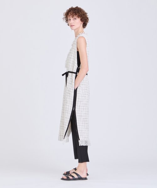 モノトーンツイードジャンパースカート 