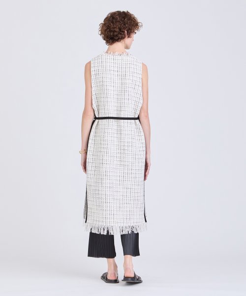 モノトーンツイードジャンパースカート 
