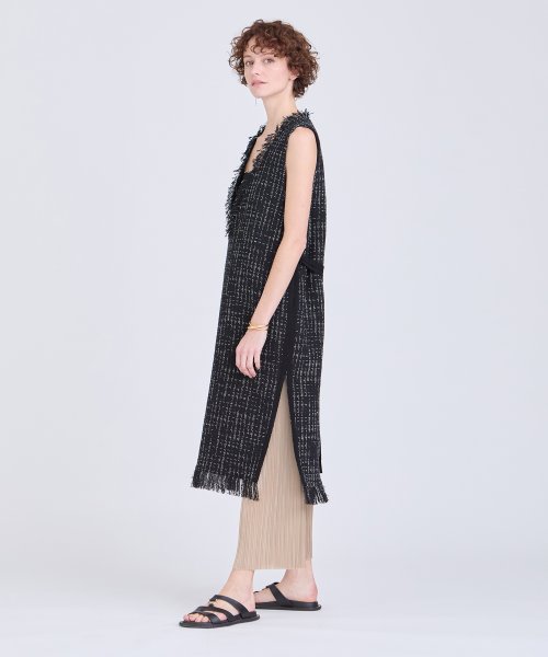 モノトーンツイードジャンパースカート 