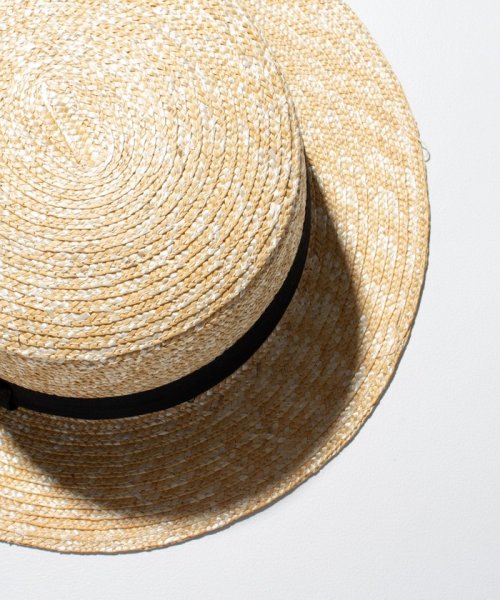 GLOSTER(GLOSTER)/【GLOSTER/グロスター】STRAW BOATER HAT ストローハット 麦わら カンカン帽/img02