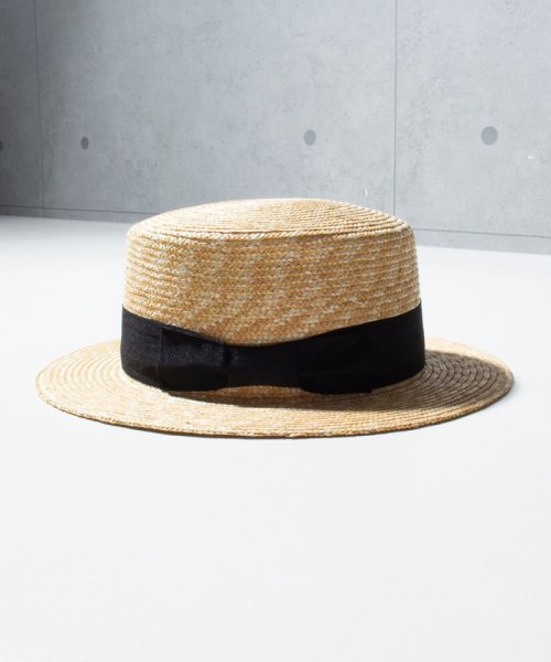 GLOSTER(GLOSTER)/【GLOSTER/グロスター】STRAW BOATER HAT ストローハット 麦わら カンカン帽/img04