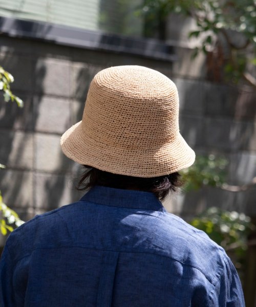 GLOSTER(GLOSTER)/【GLOSTER/グロスター】RAFFIA BUCKET HAT ラフィア バケットハット バケハ/img03