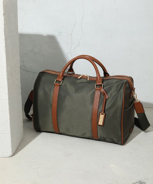 UNGRID bag(アングリッド　バッグ)/牛革×ナイロン　ラージボストンバッグ（旅行用キャリーオン）/img05