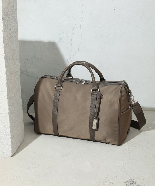 UNGRID bag(アングリッド　バッグ)/牛革×ナイロン　ラージボストンバッグ（旅行用キャリーオン）/img07