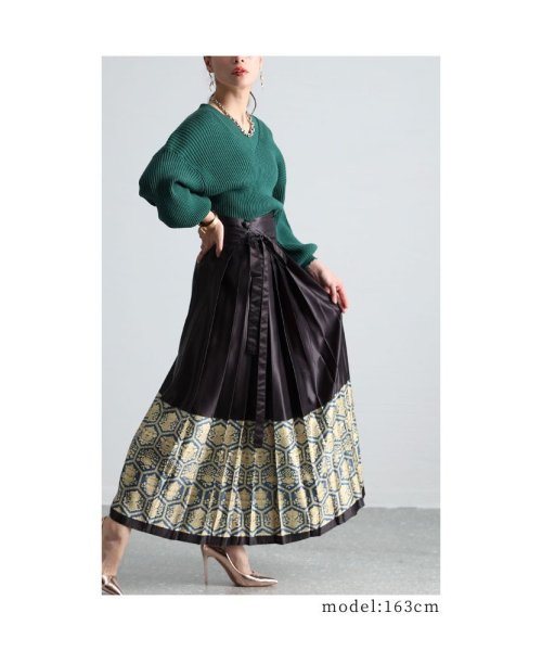 Sawa a la mode(サワアラモード)/高貴さを纏うアラベスク風ラップスカート/img15