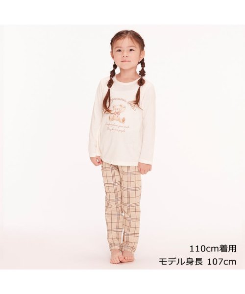 Kids Foret(キッズフォーレ)/【子供服】 Kids Foret (キッズフォーレ) くまプリント長袖パジャマ 90cm～140cm B13701/img10