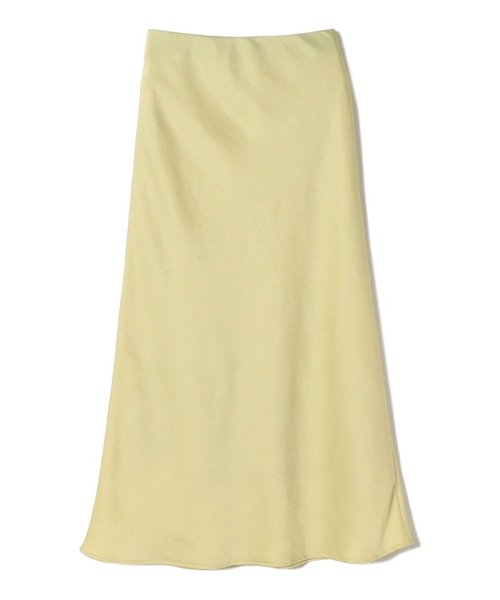 〈手洗い可能〉バイアス サテン マーメイド スカート 
