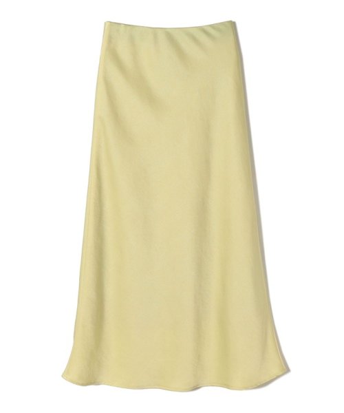 〈手洗い可能〉バイアス サテン マーメイド スカート 